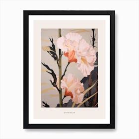 Flower Illustration Gladiolus 2 Poster Art Print