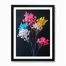 Bright Inflatable Flowers Gypsophila 2 Art Print