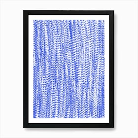 Blue And White Pattern Art Print