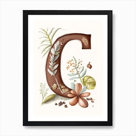 C  Chocolate, Letter, Alphabet Quentin Blake Illustration 1 Art Print