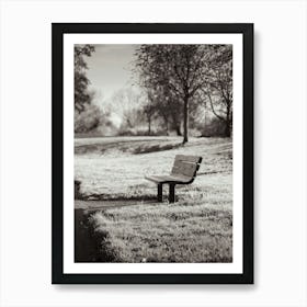 Relaxing Park Bench Art Print