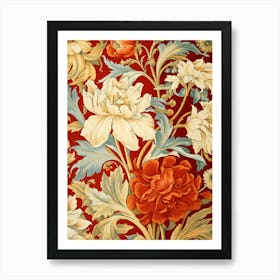 Floral Wallpaper 187 Art Print