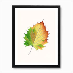 Maple Leaf Warm Tones Art Print