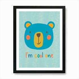 Cute Bear Nursery Kids Art Print Art Print