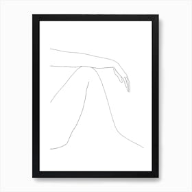 Minimalist Nude Arm Art Print