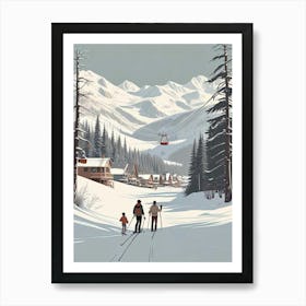 Retro Apres Ski Vintage Artwork (5) Art Print