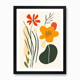 Abstract Floral Painting 11 Art Print