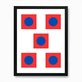 Square Circle Art Print