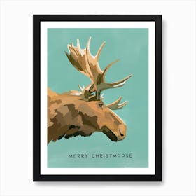 Christmas Moose Art Print