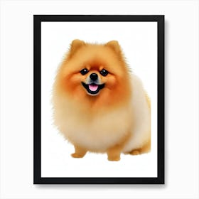 Pomeranian Illustration Dog Art Print