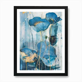 Blue Poppies 22 Art Print