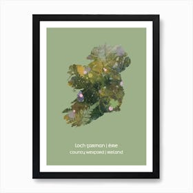 EIRE IN BLOOM COUNTY WEXFORD Art Print