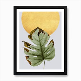 Dancing Leaf in the Sun Art Print