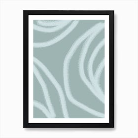 Wavy Wallpaper Art Print