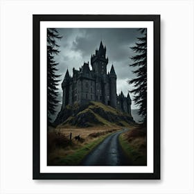 Castle In Scotland The Carpathian Nightmare Art Print