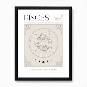 Pisces Zodiac 1 Art Print