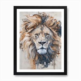 Lion Mane Watercolour Art Print