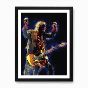 Spirit Of Keith Richards Happy Art Print