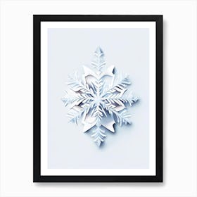 Ice, Snowflakes, Marker Art 3 Art Print