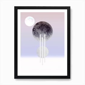 Dream Of The Glitter Moon Art Print