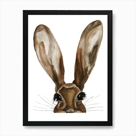 Hare Watercolour 1 Art Print