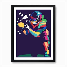 American Football Pop Art 13 Art Print