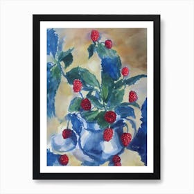 Raspberry 1 Classic Fruit Art Print