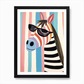 Little Horse 1 Wearing Sunglasses Art Print