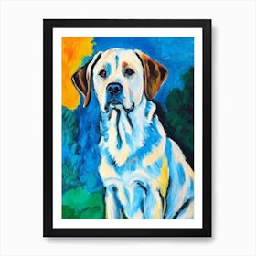 Labrador 3 Fauvist Style Dog Art Print