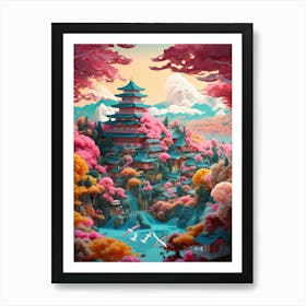 Japanese Pagoda 26 Art Print