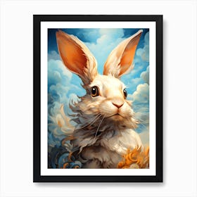 Rabbit In The Sky Art Print