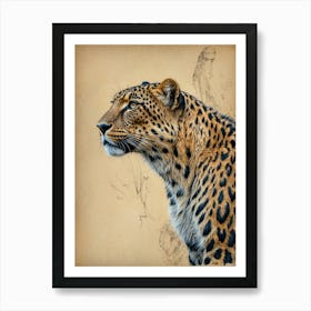 Leopard Canvas Print Art Print