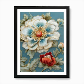 Chinese Floral Painting 15 Art Print