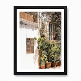 Street In Old Town Eivissa // Ibiza Travel Photography Art Print