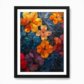 Flowers From Recycled Materials Art Print