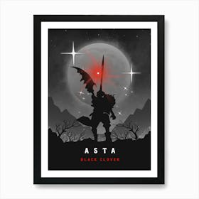 Asta Black Clover 1 Art Print