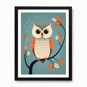 Baby Animal Illustration  Owl 3 Art Print