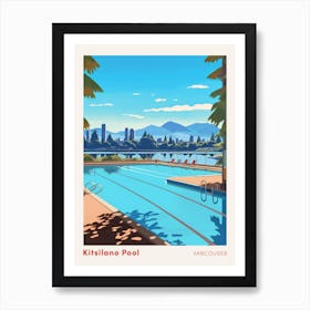Kitsilano Vancouver Canada 2 Swimming Poster Art Print