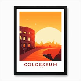 Italy Colosseum Travel Art Print