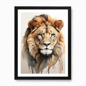 Lion Painting Art Print