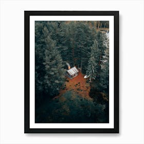 Living the dream in a remote cabin Art Print