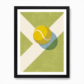 Balls Tennis Grass Court Art Print