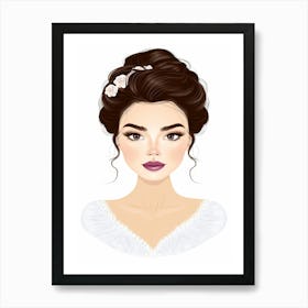 Portrait Of A Bride Art Print