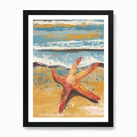 Starfish On The Beach 12 Art Print