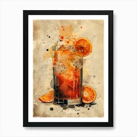 Orange Drink 27 Art Print