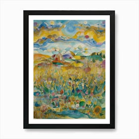 Sunflower Field Art Print