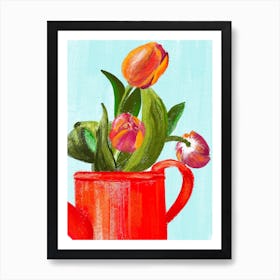 Red Tulips Art Print