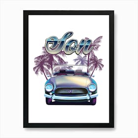 Son Sport Car Art Print