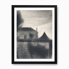 House At Dusk (La Cité)(1886), Georges Seurat Art Print