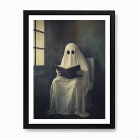 Ghost Having A Private Moment Halloween Poster